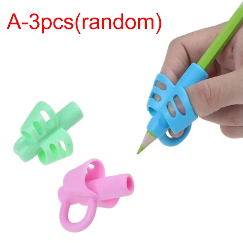 Correcteur de prise du crayon 3 doigts / 2 doigts, outil de correction de posture pour enfants, porte-stylo d'écriture, lot de 12, 9 ou 1 pièces 19