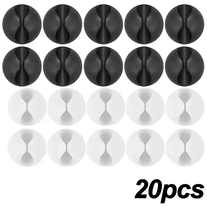 Attaches-câbles adhésifs portables pour bureau, maison, voiture et table de chevet 10