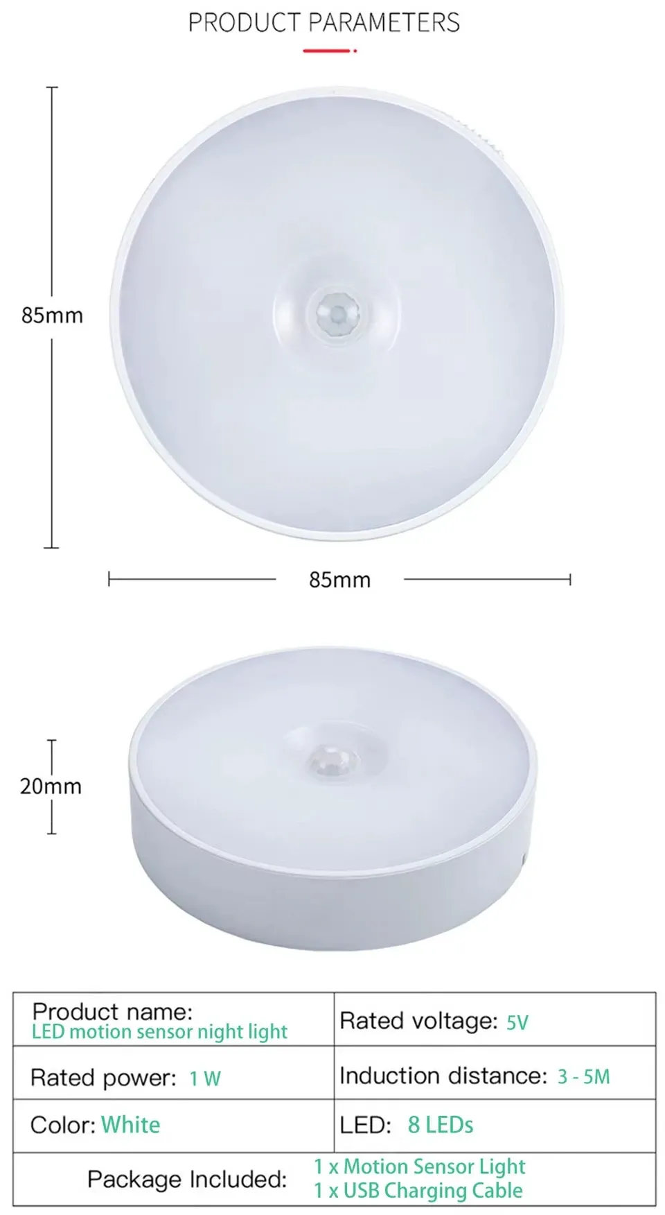 Lampe LED à capteur de mouvement en utilisation