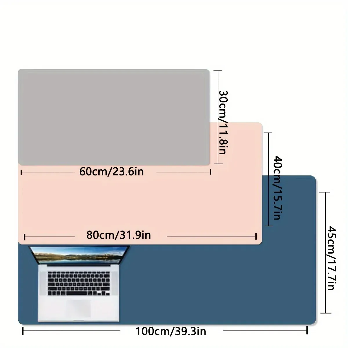 Tapis de bureau en simili cuir, ambiance professionnelle
