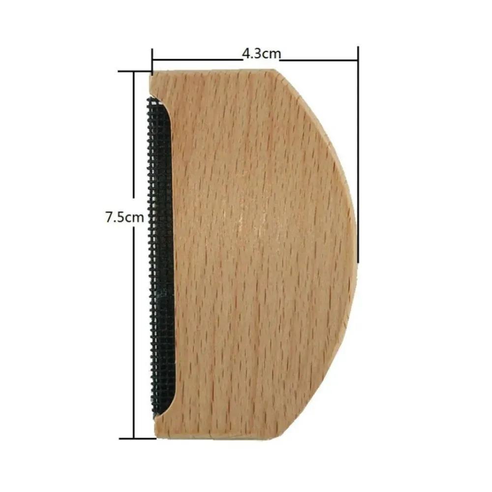 Dissolvant de peluches en bois, rasoir portable pour vêtements, peigne anti-bouloches pour pulls en cachemire et tissus délicats 3