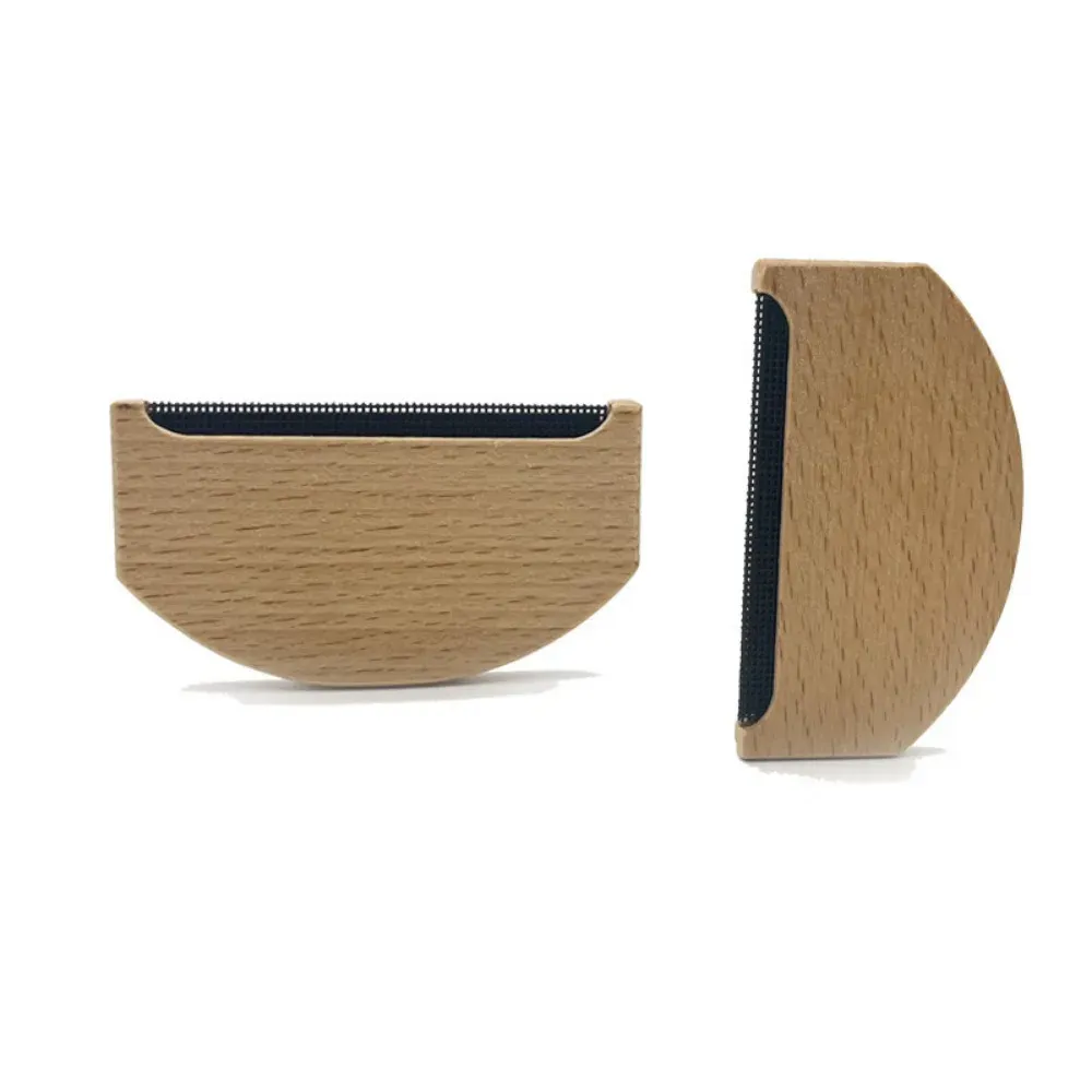 Dissolvant de peluches en bois, rasoir portable pour vêtements, peigne anti-bouloches pour pulls en cachemire et tissus délicats 5