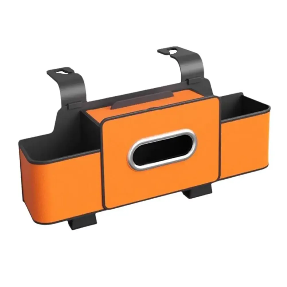 Organisateur de siège auto en ABS avec porte-mouchoirs et double rangement pour collations et boissons