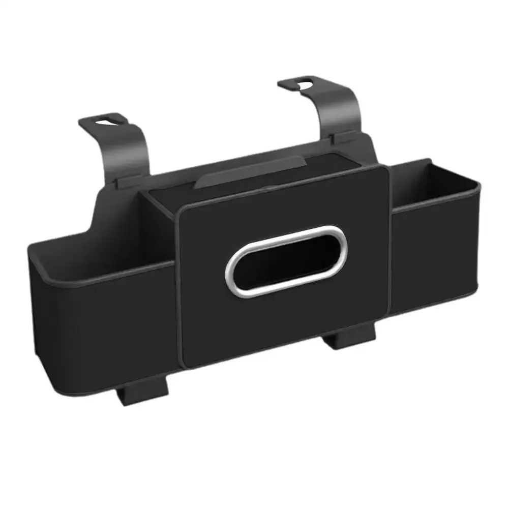 Organisateur de siège auto en ABS avec porte-mouchoirs et double rangement pour collations et boissons 8