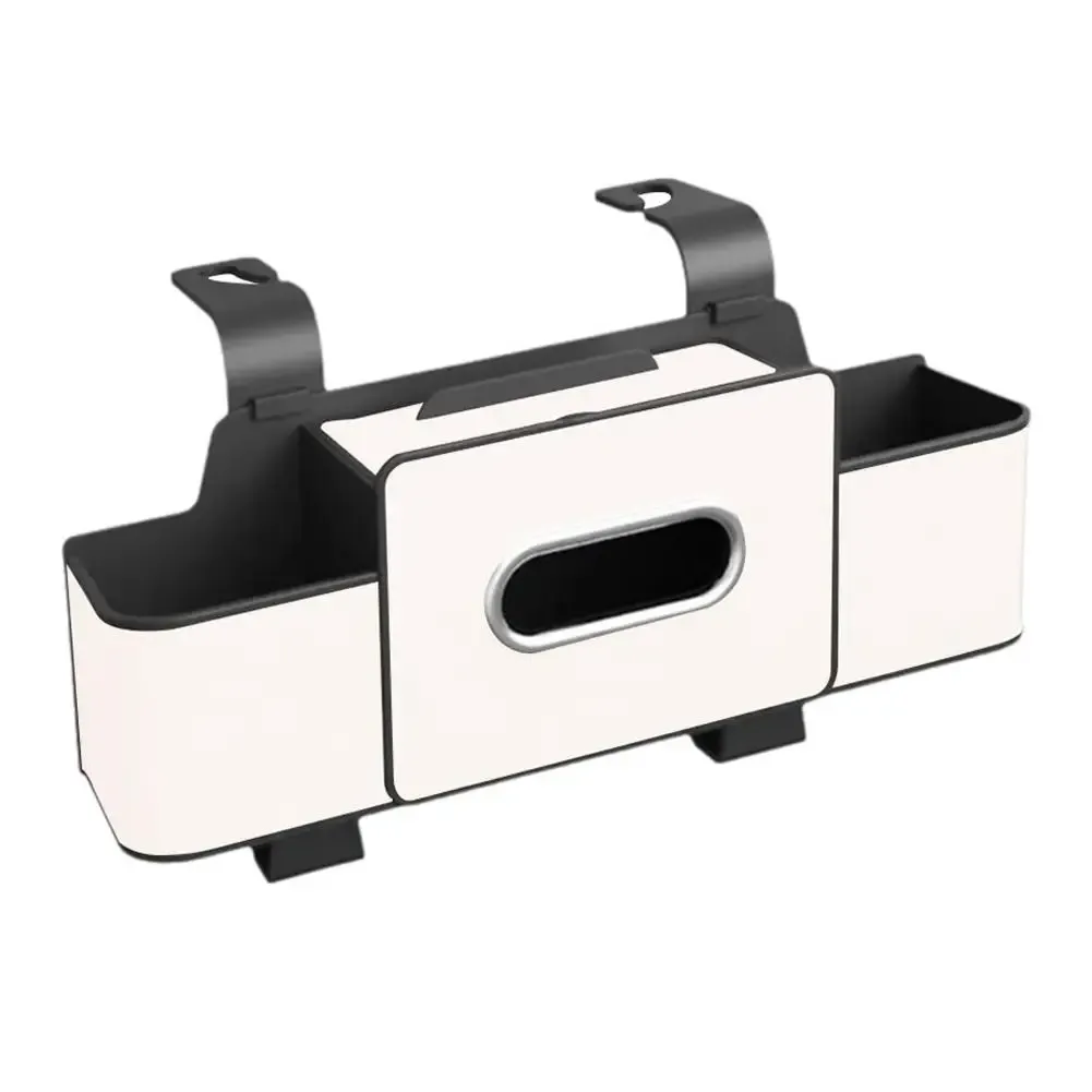 Organisateur de siège auto en ABS avec porte-mouchoirs et double rangement pour collations et boissons 10