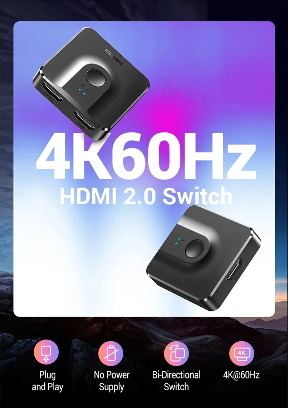 Commutateur HDMI 4K bidirectionnel