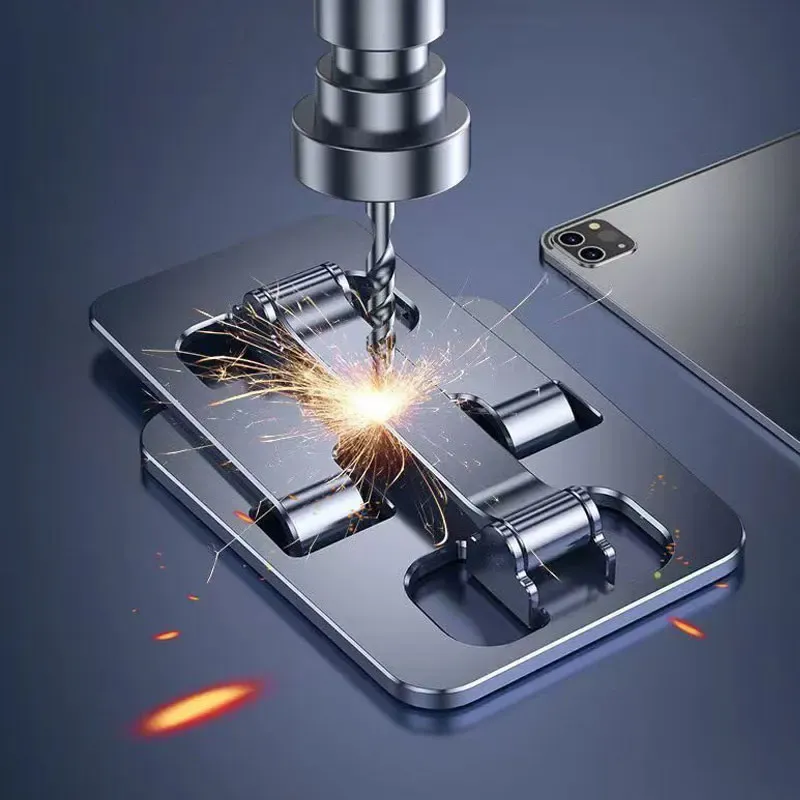 Support de téléphone de bureau pliable universel en alliage d'aluminium 3