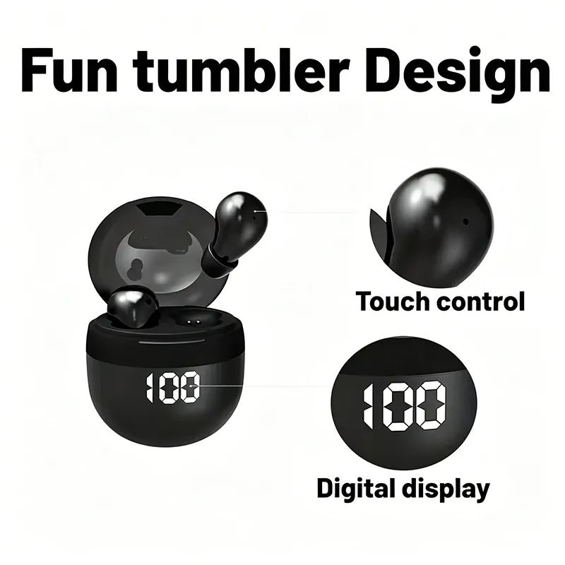 Écouteurs sans fil SK18 Invisible Sleep, Bluetooth 5.4, mini écouteurs à réduction de bruit, commande tactile, micro intégré 2
