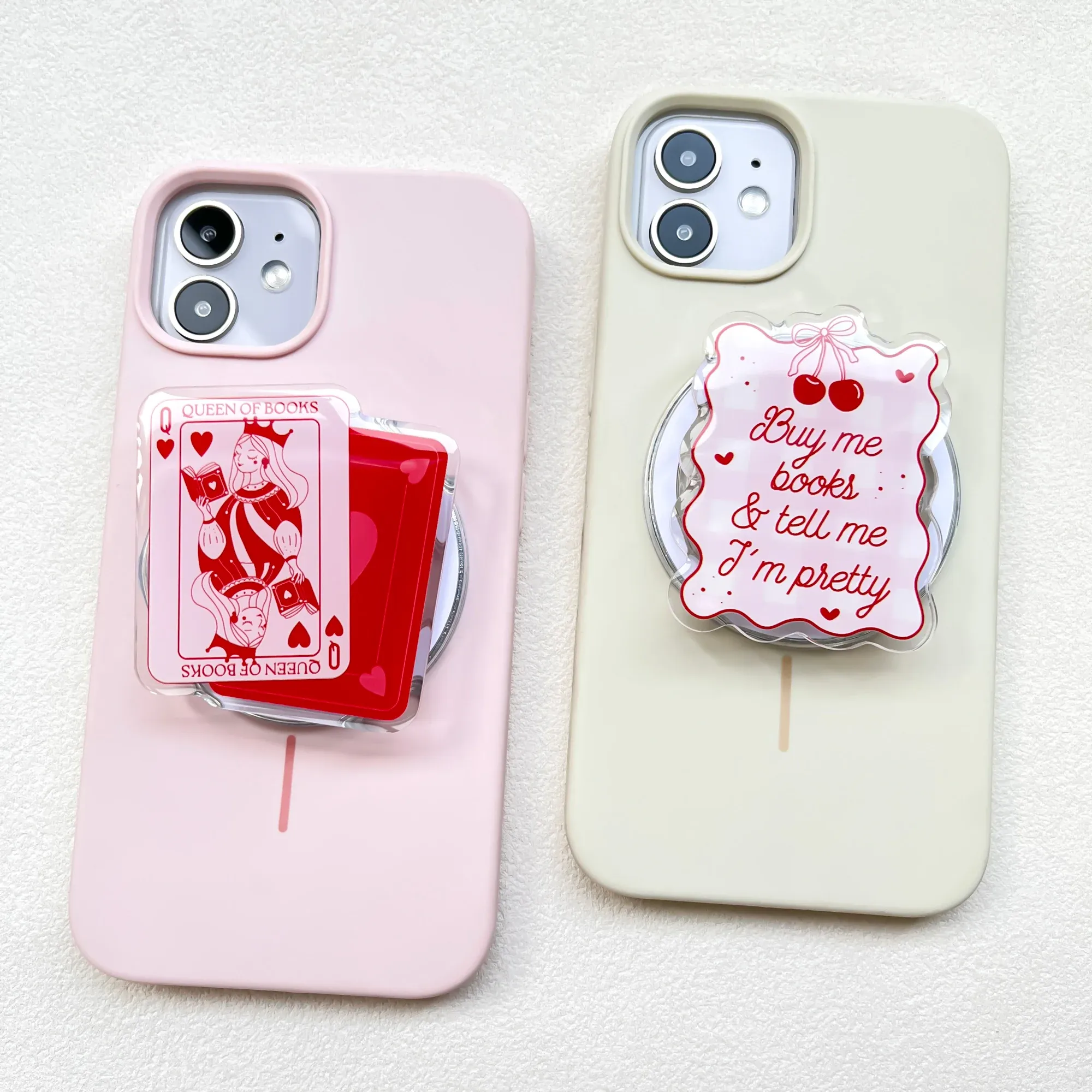 Support de téléphone magnétique en acrylique kawaii INS, support télescopique portable de dessin animé, cadeau d'anniversaire pour fille 5