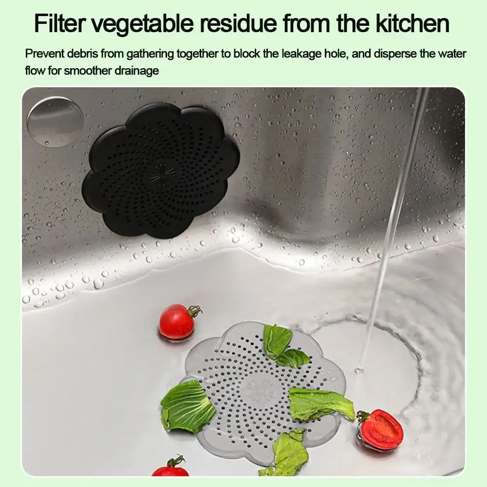 Couvercle de drain de sol en silicone, vue rapprochée
