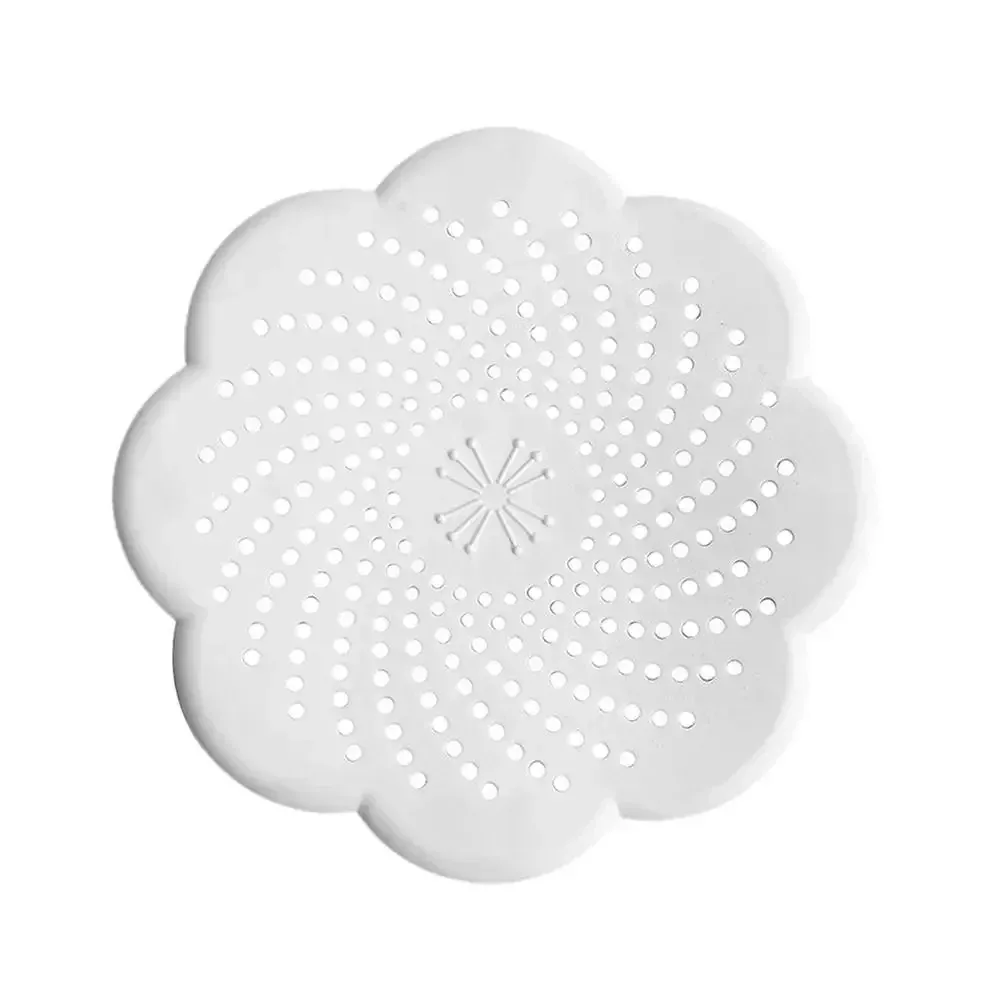 Crépine de drain en silicone en forme de fleur, filtre d'évier en maille anti-blocage des cheveux 13