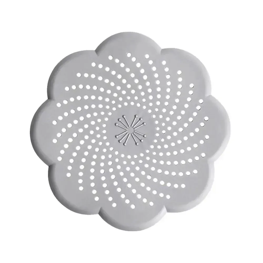 Crépine de drain en silicone en forme de fleur, filtre d'évier en maille anti-blocage des cheveux 11