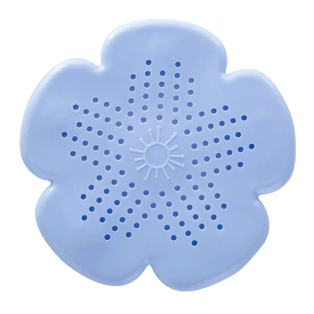 Crépine de drain en silicone en forme de fleur, filtre d'évier en maille anti-blocage des cheveux 18
