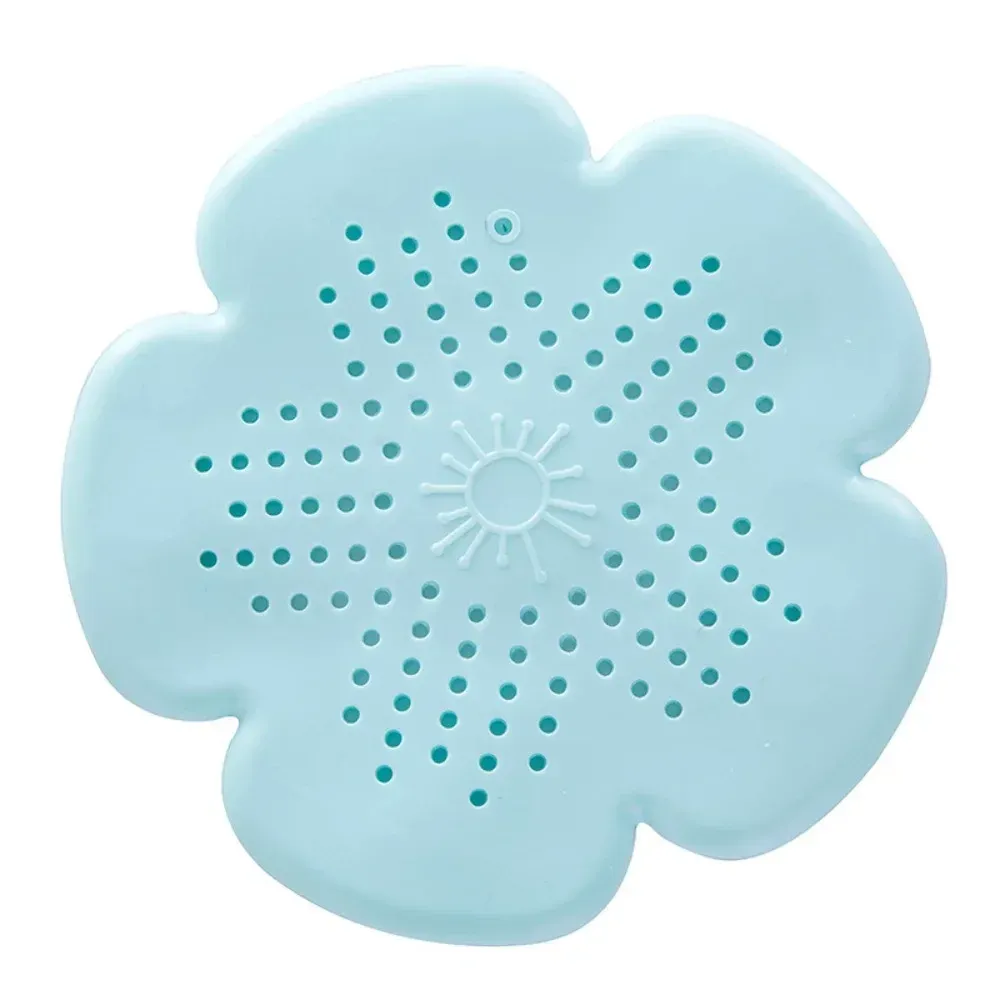 Crépine de drain en silicone en forme de fleur, filtre d'évier en maille anti-blocage des cheveux 12