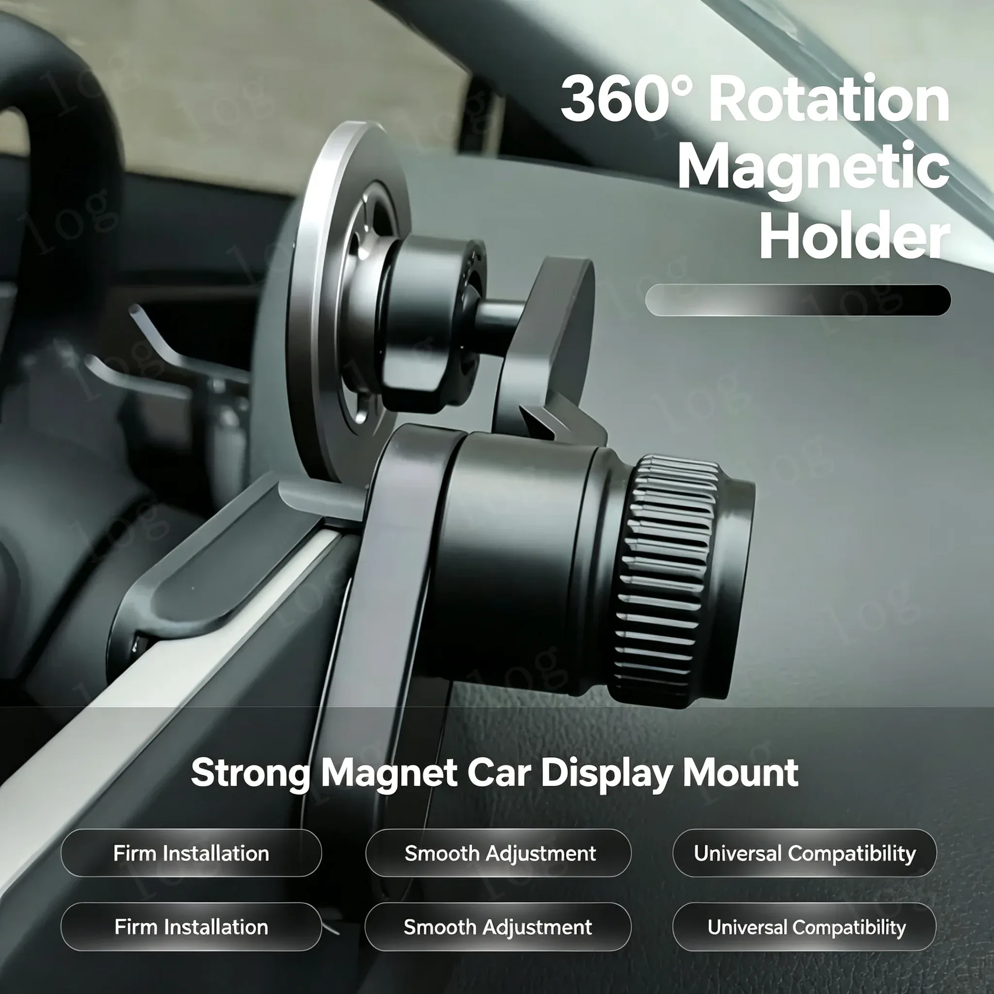 Support magnétique universel pour téléphone portable, rotation à 360 degrés, aimant puissant, compatible iPhone 15 MagSafe et Xiaomi 2
