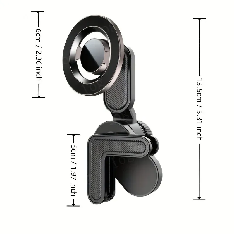 Support magnétique universel pour téléphone portable, rotation à 360 degrés, aimant puissant, compatible iPhone 15 MagSafe et Xiaomi 6