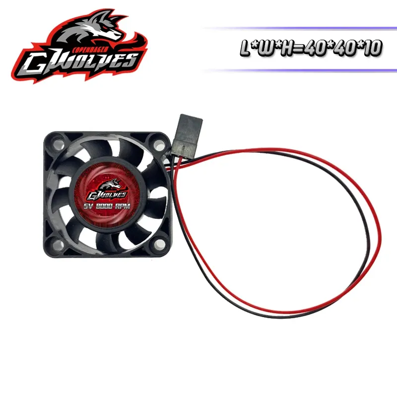 Ventilateur de refroidissement RC 25/30/35/40/50 mm, 8000 tr/min, 5 à 7 V CC, pour ESC 30/60/120/150 A (36/42 mm), connecteur Futaba 11