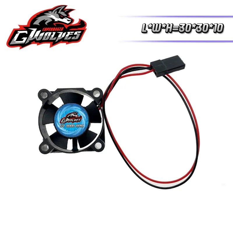 Ventilateur de refroidissement RC 25/30/35/40/50 mm, 8000 tr/min, 5 à 7 V CC, pour ESC 30/60/120/150 A (36/42 mm), connecteur Futaba 10