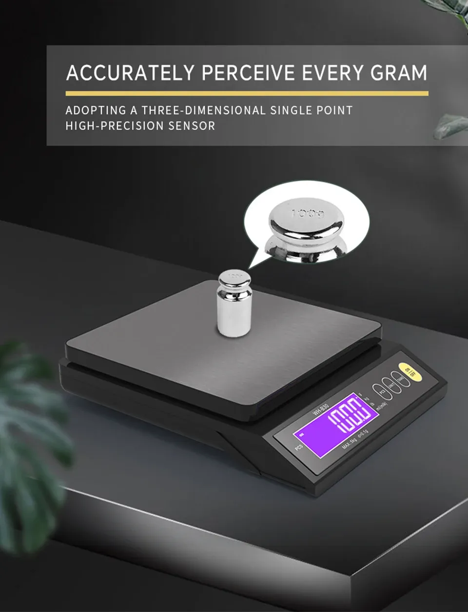 Balance de cuisine, finition et ergonomie