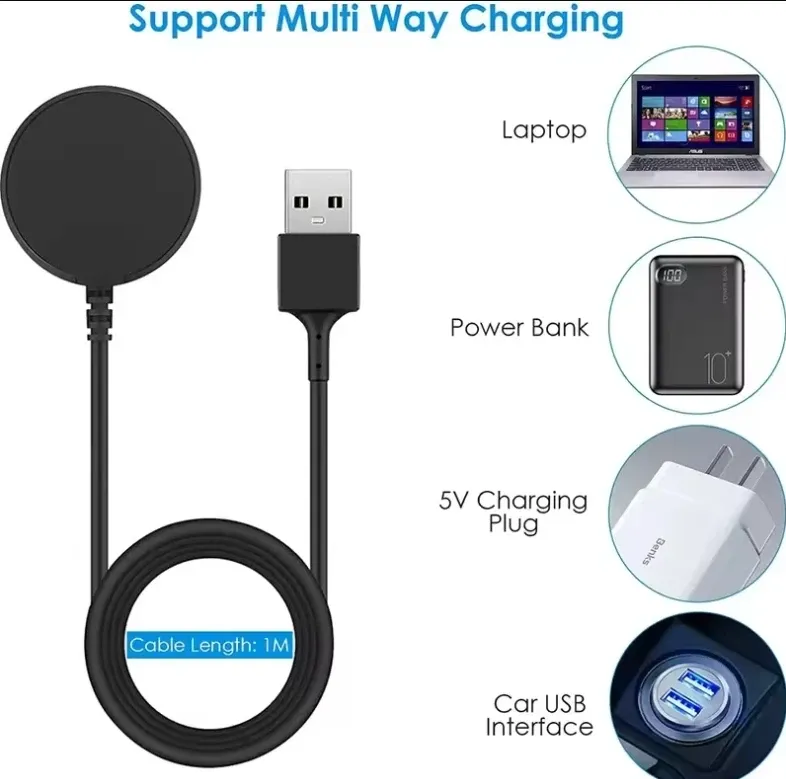 Montre magnétique portable avec station de charge sans fil