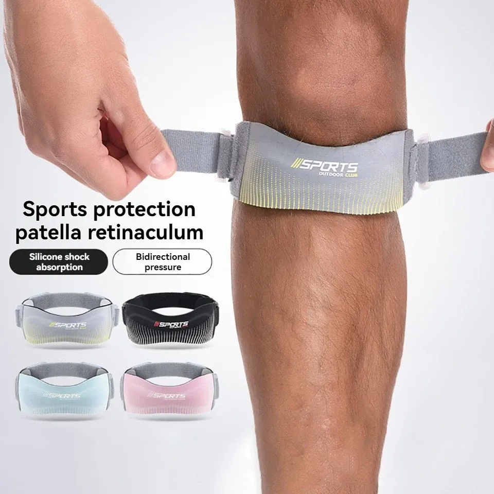 GOBYGO Lot de 2 Genouillères de Compression Réglables avec Sangle Rotule, Absorption des Chocs, Mixte 2