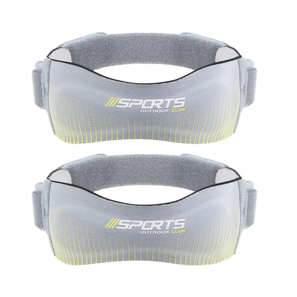 GOBYGO Lot de 2 Genouillères de Compression Réglables avec Sangle Rotule, Absorption des Chocs, Mixte 10