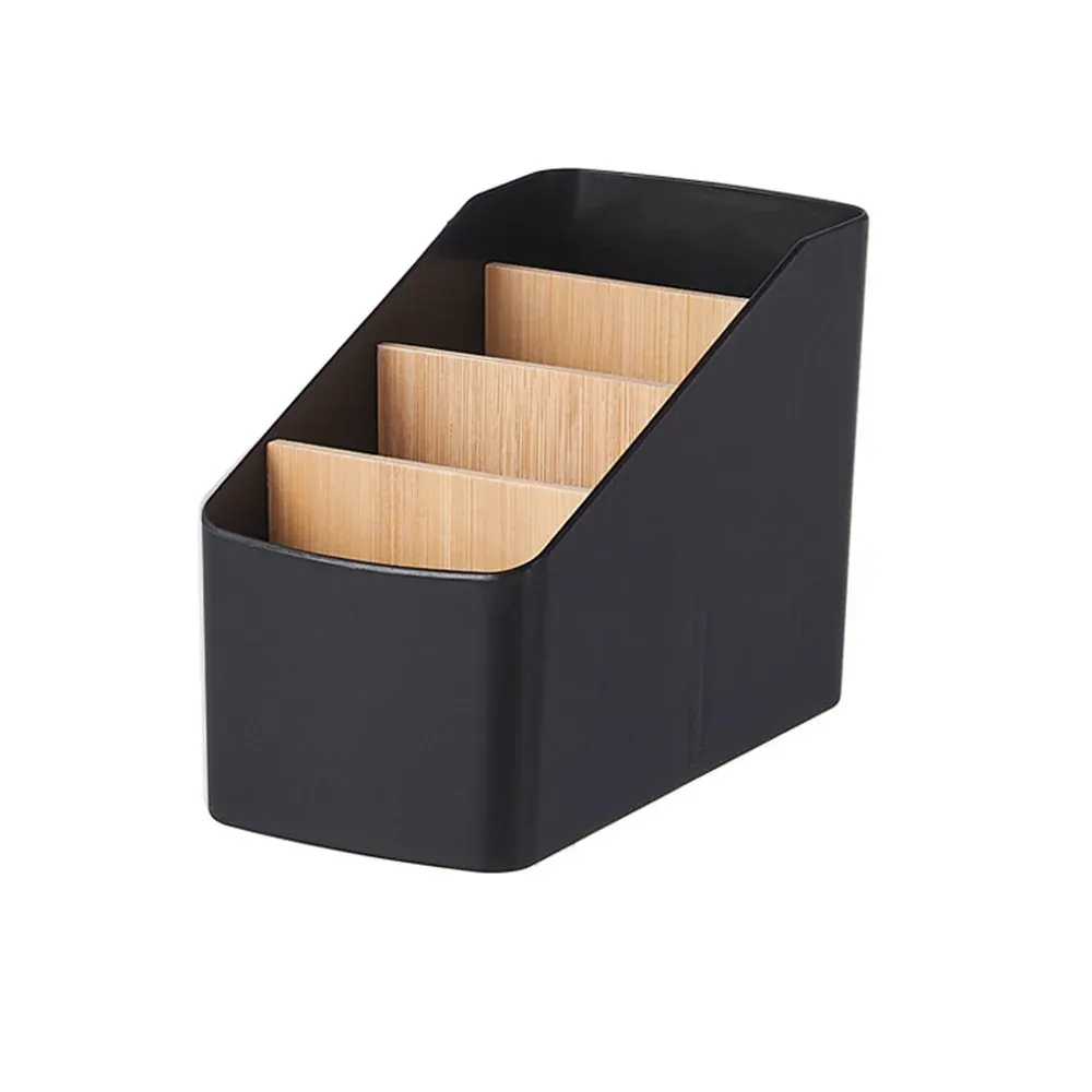 Organisateur de télécommande TV, support de table, boîte de rangement polyvalente pour bureau, organisateur pour chambre à coucher et salon 9