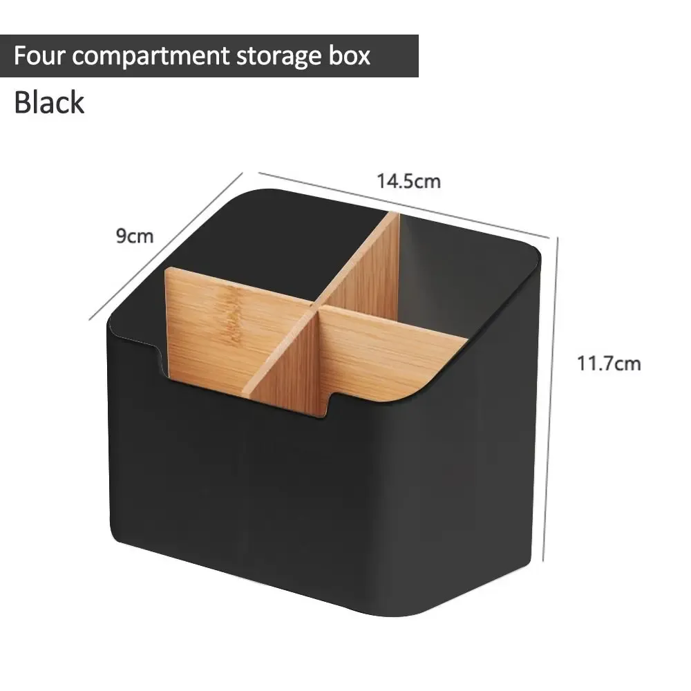 Organisateur de télécommande TV, support de table, boîte de rangement polyvalente pour bureau, organisateur pour chambre à coucher et salon 12