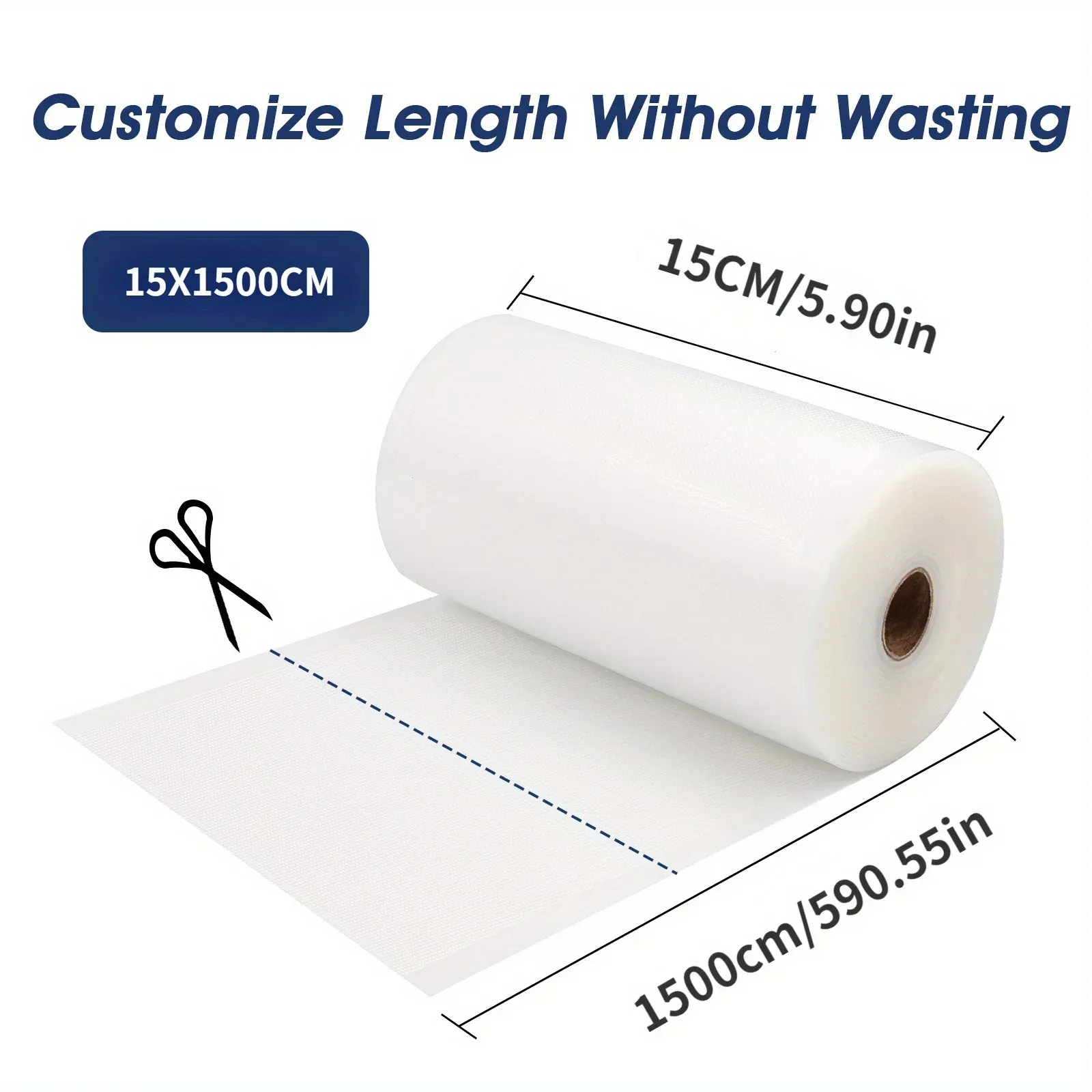 Rouleaux de sacs sous vide pour aliments, 12/15/20/25/28 cm x 1500 cm 8