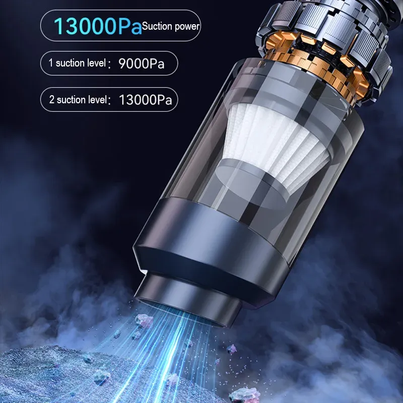 Aspirateur de voiture portable sans fil, forte aspiration, puissant pour usage ménager, machine de nettoyage, nouveau modèle pour Xiaomi 2
