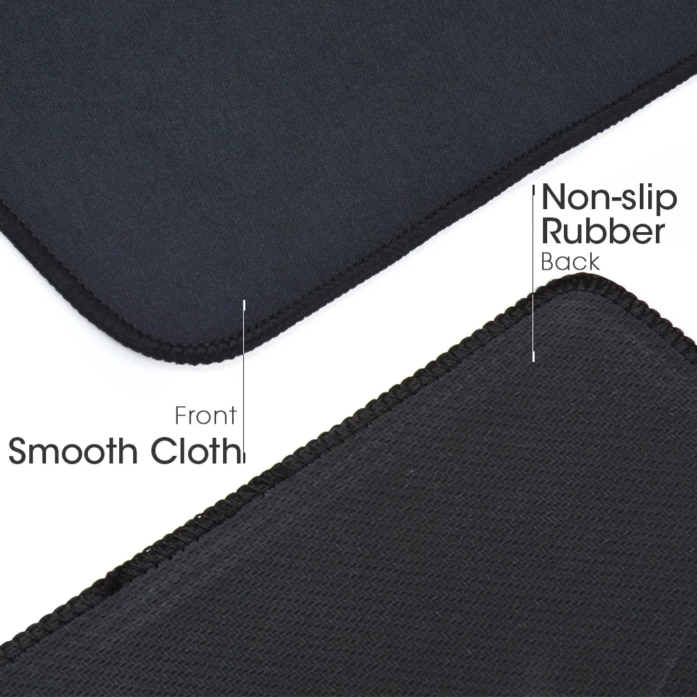 Grand tapis de souris gaming pour ordinateur, imperméable, en plusieurs tailles, antidérapant, en caoutchouc naturel, pour bureau, avec bordure de verrouillage 3