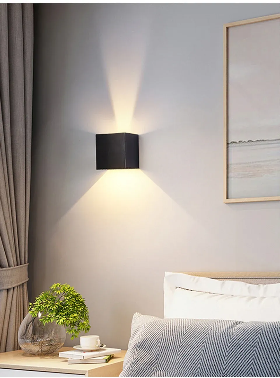 Vue détaillée de l'applique murale LED