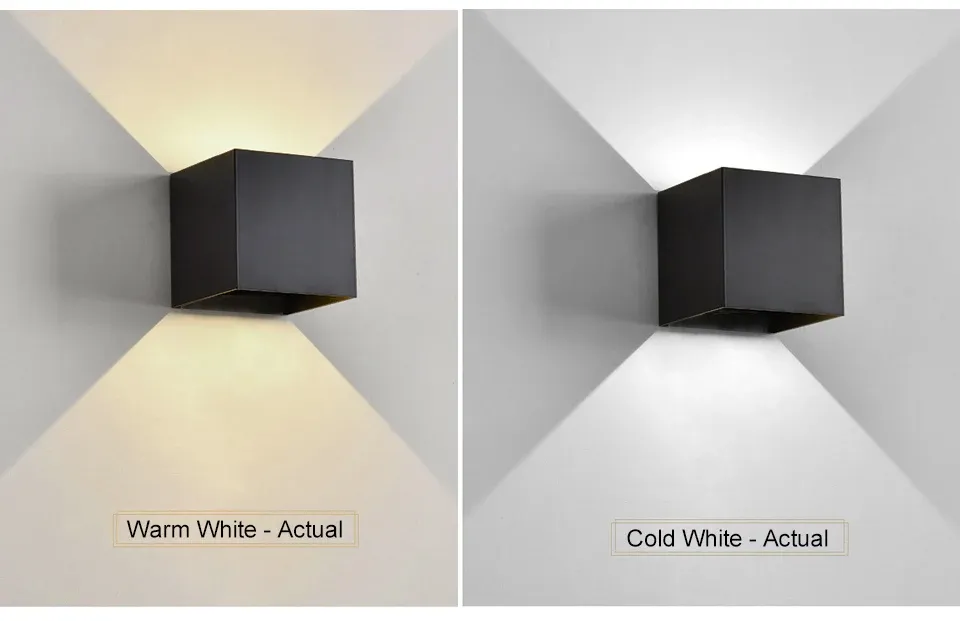 Applique murale LED en situation d'utilisation