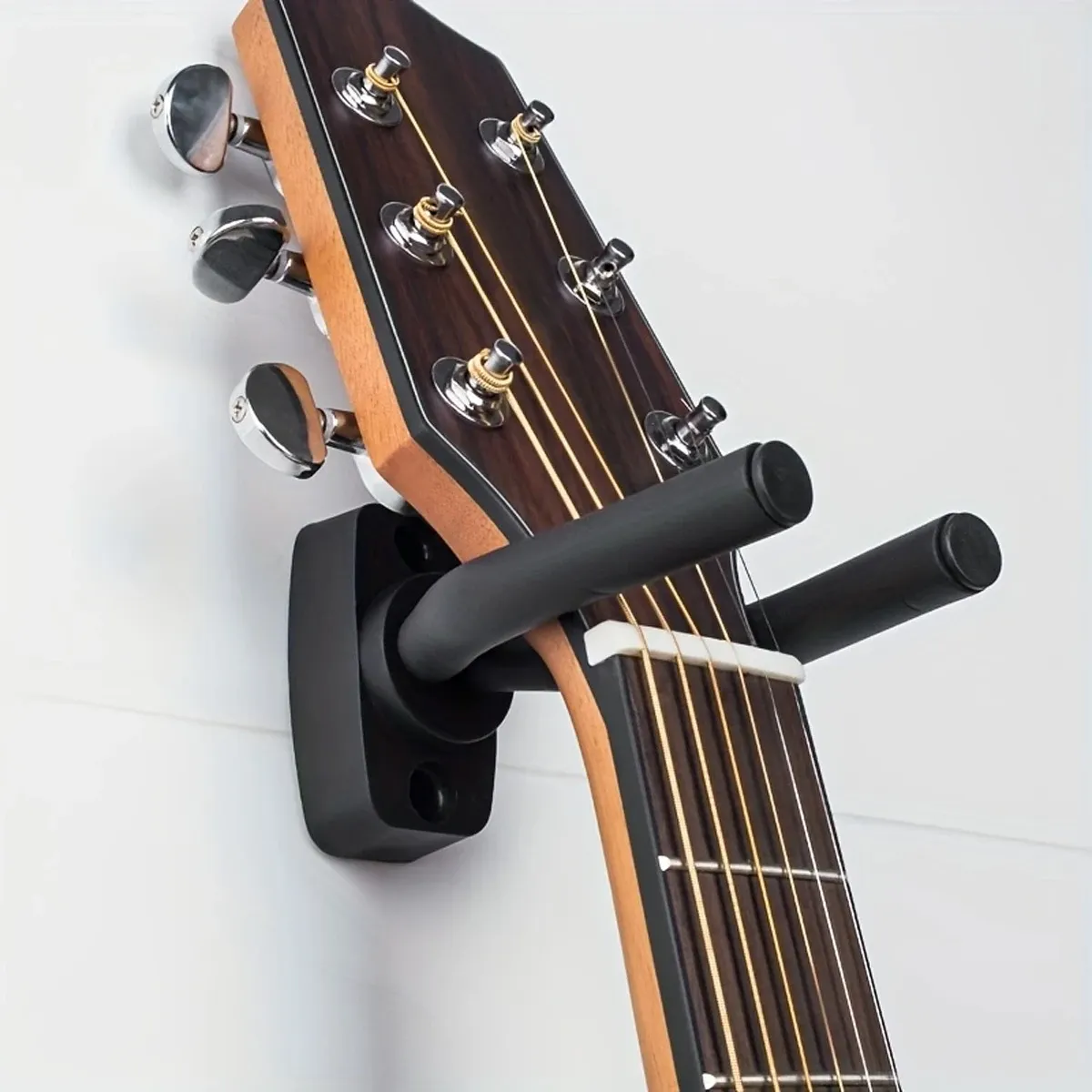 Support mural universel pour guitare, compatible guitares électriques, classiques, folk et basses, crochet en métal, lot de 1 - Image 1