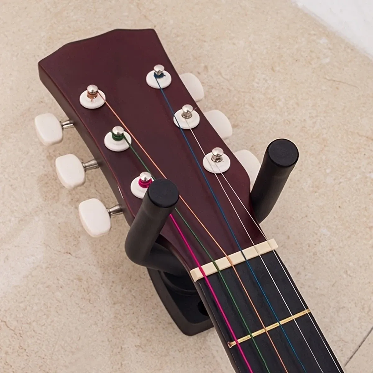 Support mural universel pour guitare, compatible guitares électriques, classiques, folk et basses, crochet en métal, lot de 1 5