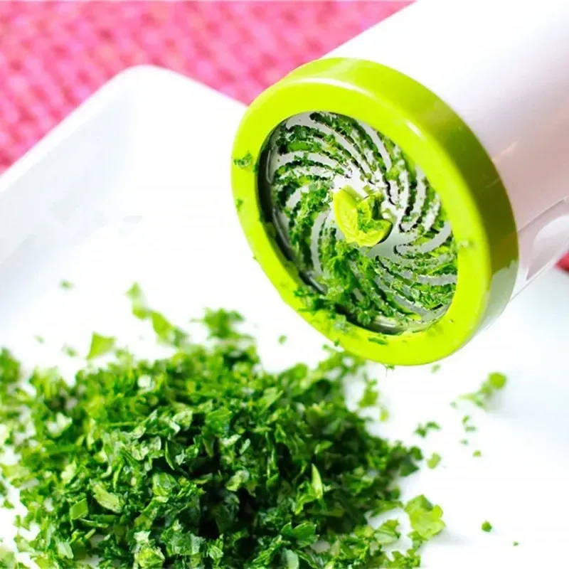 Hachoir manuel d'herbes et d'épices, broyeur à persil, coriandre et piment 4