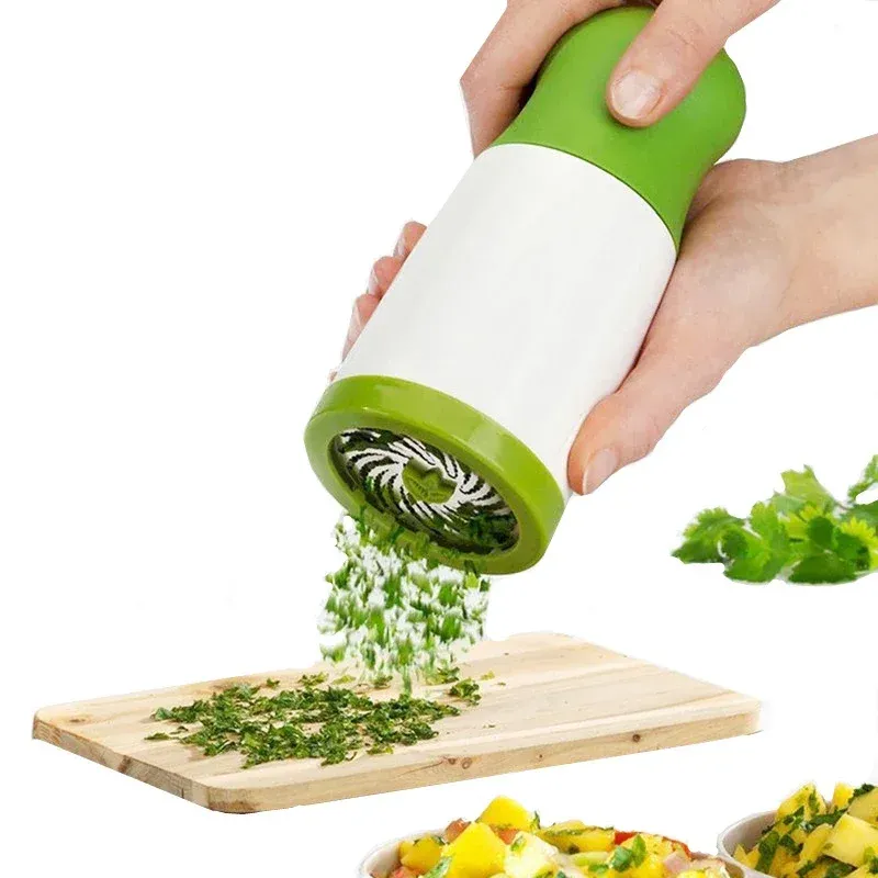Hachoir manuel d'herbes et d'épices, broyeur à persil, coriandre et piment 7