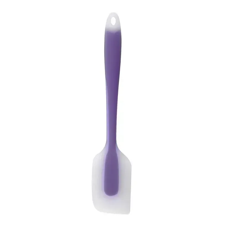Spatule en silicone pour pâtisserie, résistante à la chaleur, grattoir à crème et beurre translucide pour la décoration de gâteaux 10