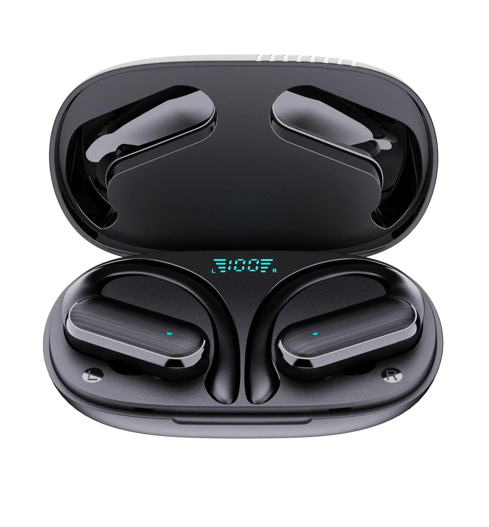 Casque d'écoute sans fil BOSECXTING A520, écouteurs intra-auriculaires à crochet avec basses Hi-Fi, réduction de bruit et micro intégré, pour le sport et le jeu 6