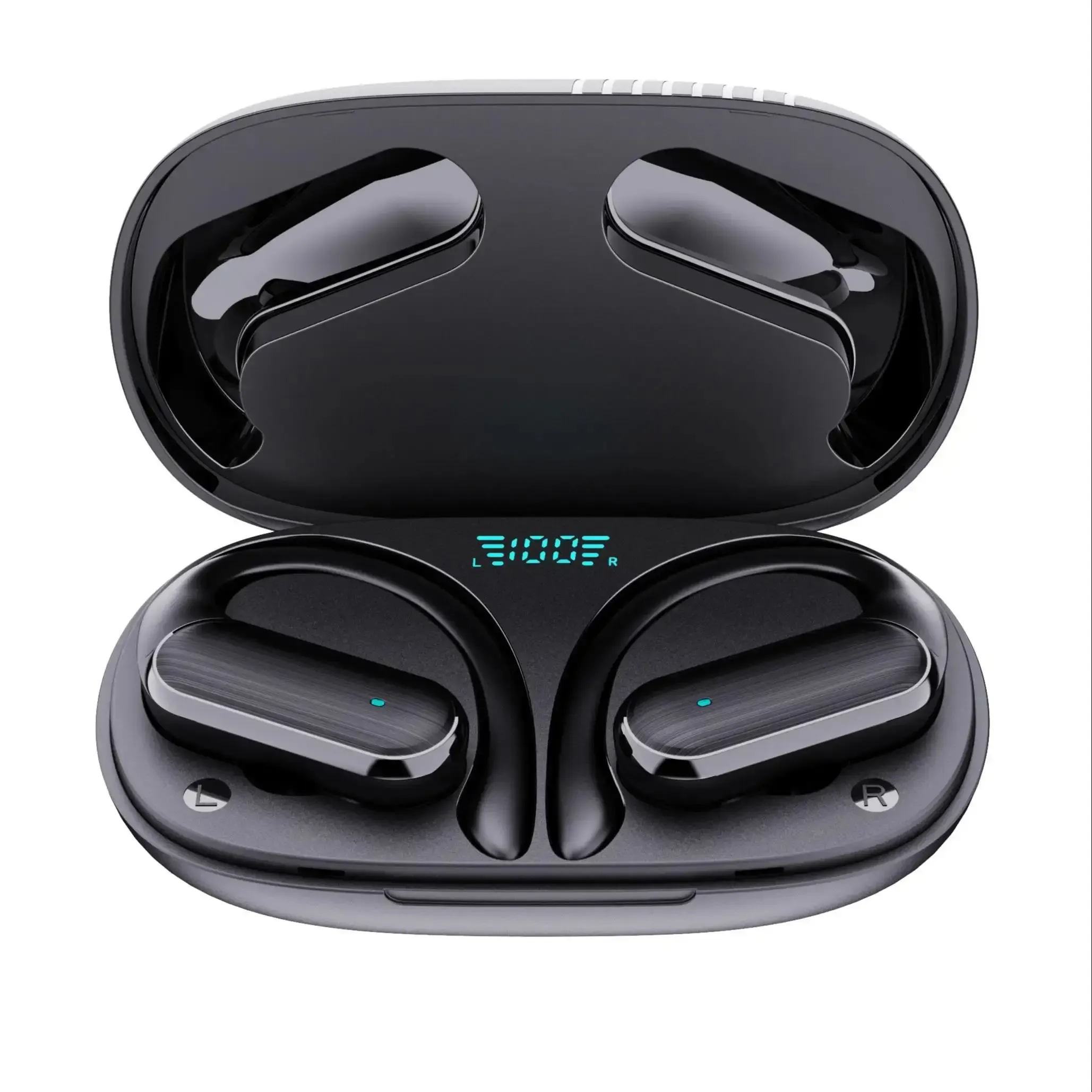 Casque d'écoute sans fil BOSECXTING A520, écouteurs intra-auriculaires à crochet avec basses Hi-Fi, réduction de bruit et micro intégré, pour le sport et le jeu 7