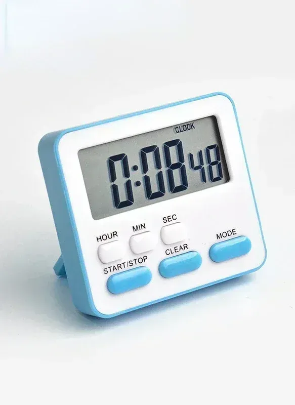 Réveil numérique de cuisine avec minuterie, chronomètre de sommeil et compte à rebours pour enfants et étudiants 9