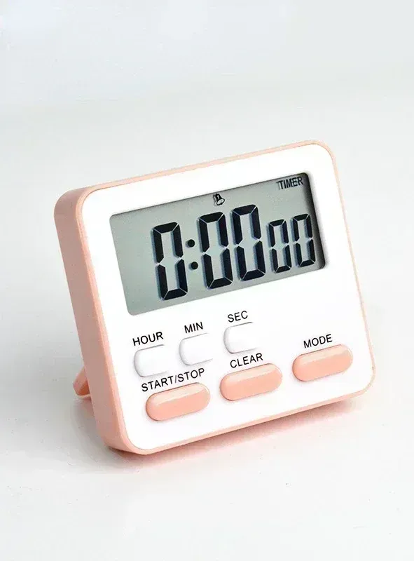 Réveil numérique de cuisine avec minuterie, chronomètre de sommeil et compte à rebours pour enfants et étudiants 8