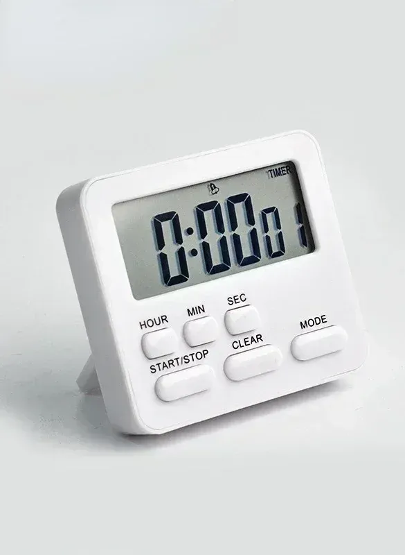 Réveil numérique de cuisine avec minuterie, chronomètre de sommeil et compte à rebours pour enfants et étudiants 7