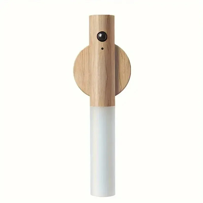 Lot de 2 veilleuses LED à détecteur de mouvement en ABS effet bois, rechargeables et magnétiques, pour chambre, chevet, escalier et couloir 7