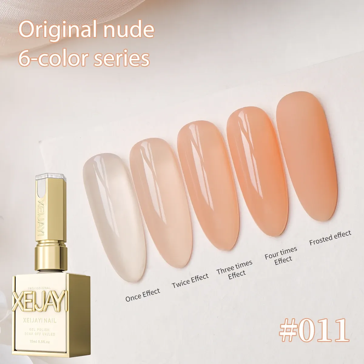 Gel à Ongles Translucide Brillant Nude Thé au Lait, Lot de 6, Nouvelle Série 2025 7
