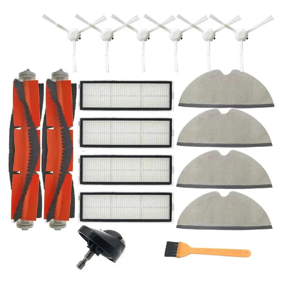 Vadrouille en tissu avec réservoir d'eau, brosse et filtre HEPA pour aspirateur robot Xiaomi Mijia 1C, 1T, STYTJ01ZHM, Mi Robot et Dreame F9, STYTJ02ZHM, SKV4093GL - Image 1