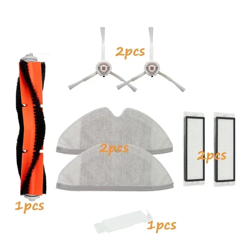 Vadrouille en tissu avec réservoir d'eau, brosse et filtre HEPA pour aspirateur robot Xiaomi Mijia 1C, 1T, STYTJ01ZHM, Mi Robot et Dreame F9, STYTJ02ZHM, SKV4093GL 13