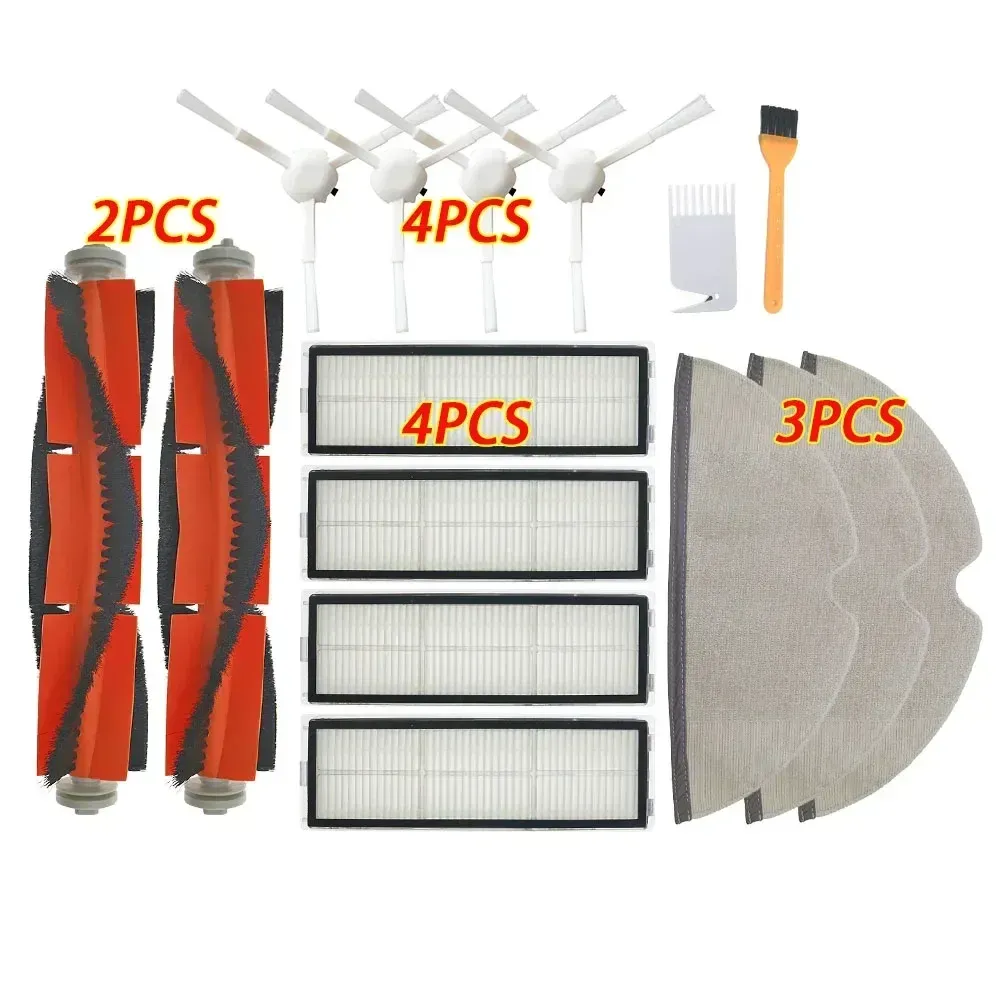 Vadrouille en tissu avec réservoir d'eau, brosse et filtre HEPA pour aspirateur robot Xiaomi Mijia 1C, 1T, STYTJ01ZHM, Mi Robot et Dreame F9, STYTJ02ZHM, SKV4093GL 21