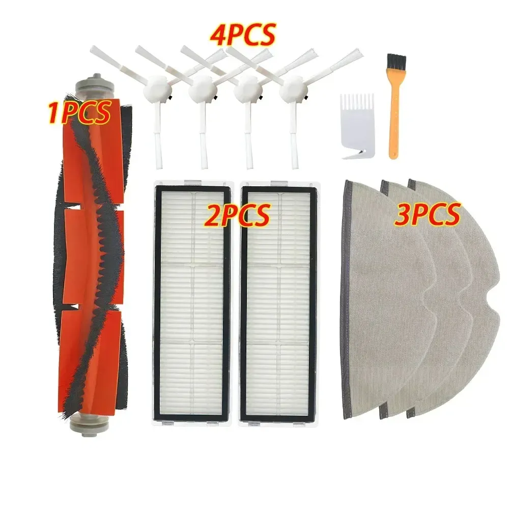 Vadrouille en tissu avec réservoir d'eau, brosse et filtre HEPA pour aspirateur robot Xiaomi Mijia 1C, 1T, STYTJ01ZHM, Mi Robot et Dreame F9, STYTJ02ZHM, SKV4093GL 32