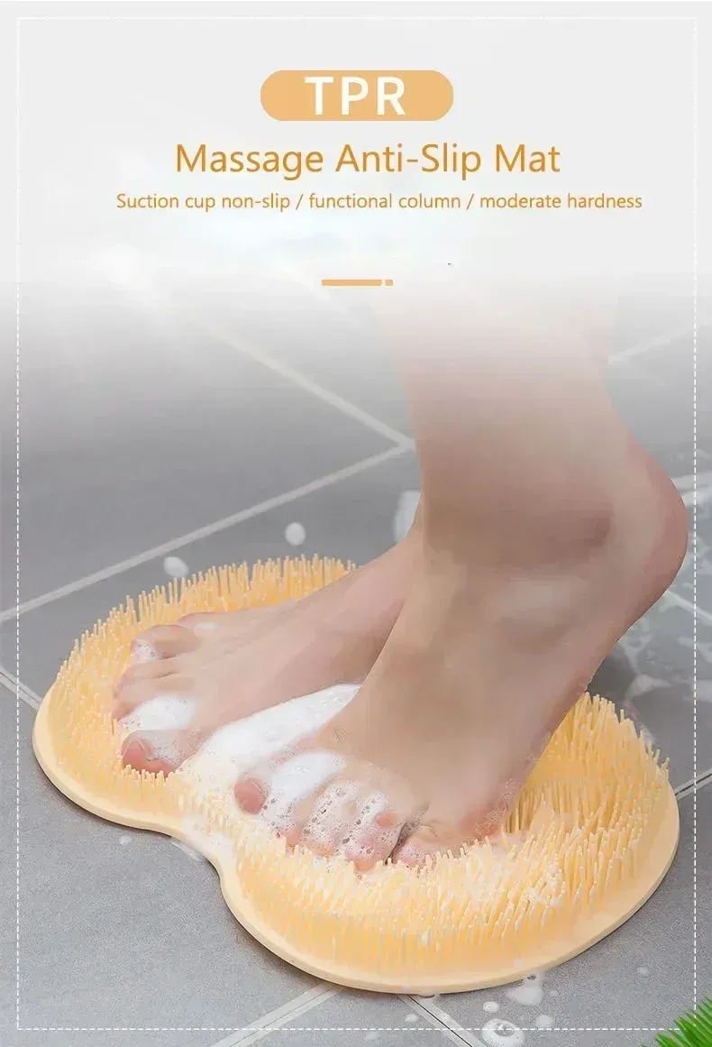 Brosse de bain en silicone pour le dos, vue principale